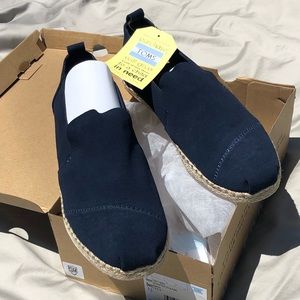 Toms Navy Suede Deconstructed Alpargata